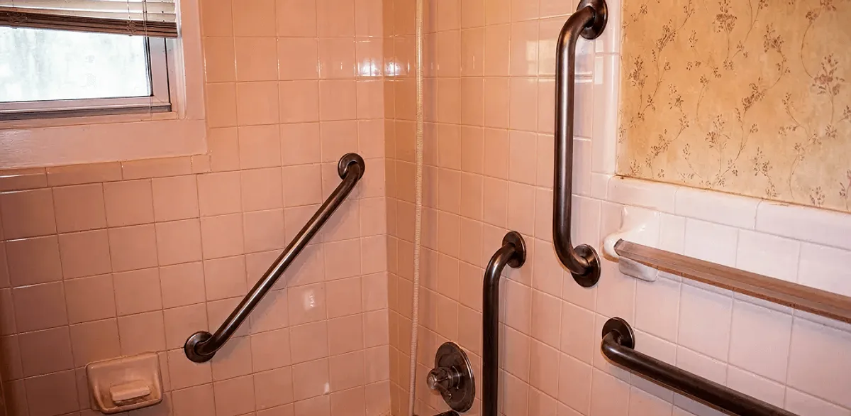 Shower grab bar installation for bathroom safety and accessibility in Nashville, TN