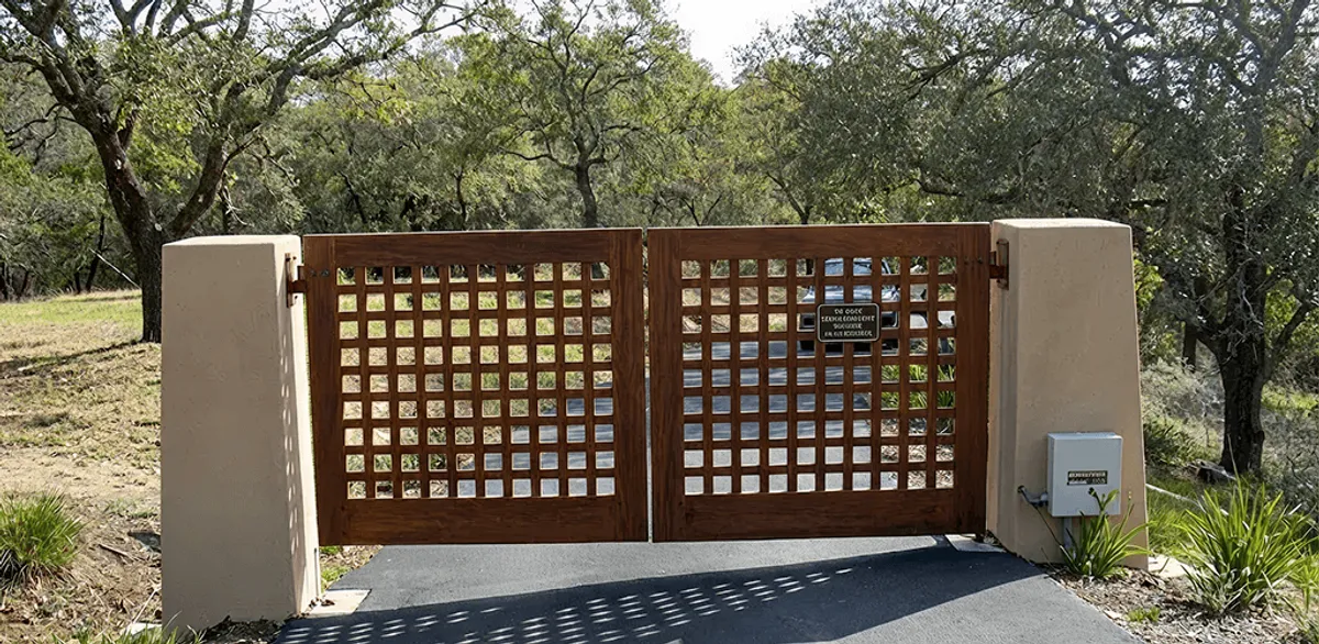 Driveway gate installation for a residential property in Nashville, TN